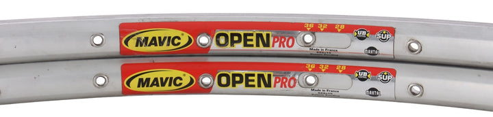 Mavic Open Pro 700c Alloy Clincher Rims 1 PAIR 36H SILVER Road Bike QR Rim Brake