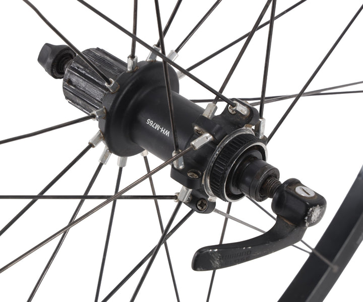Shimano Deore XT WH-M765 Tubeless CL Disc 26” Alloy Mtn Bike Wheelset 10 Spd QR