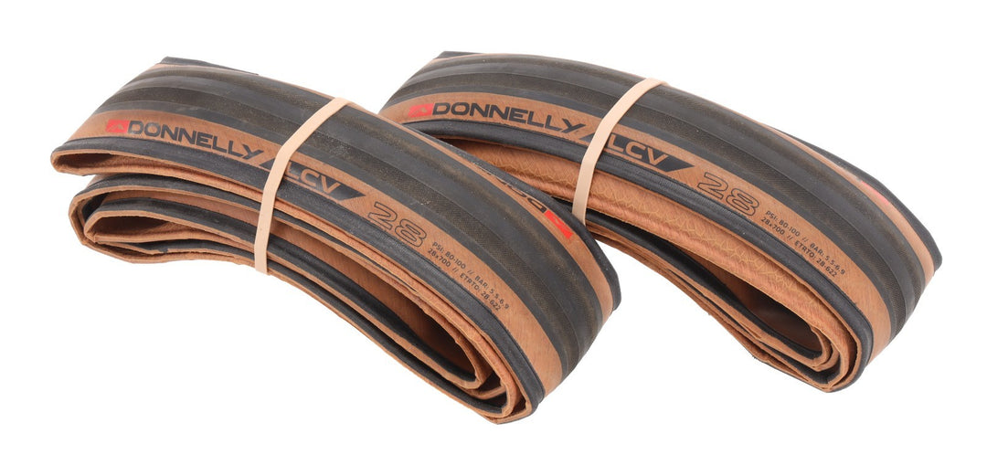 Donnelly LCV Road Bike Clincher Tire PAIR 700 x 28c Tanwall Race Cycling