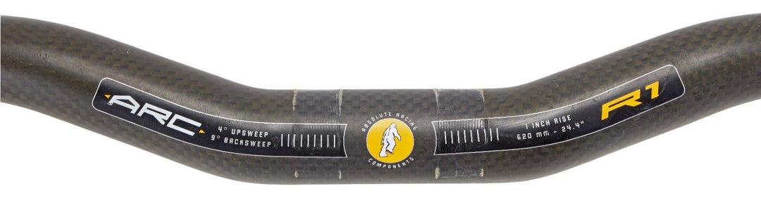 Absolute Racing Components R1 Carbon Riser Mtn Bike Handlebar 25.4mm x 620mm ARC