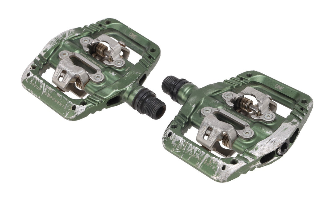 OneUp Components Clip Mountain Bike Pedals Shimano SPD DARK GREEN XC DH Trail