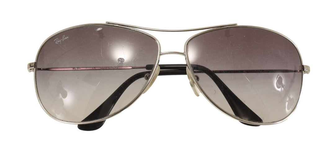 Ray-Ban Aviator Sunglasses Silver Frame RB3393 Dark Grey Lens Foldable Lifestyle