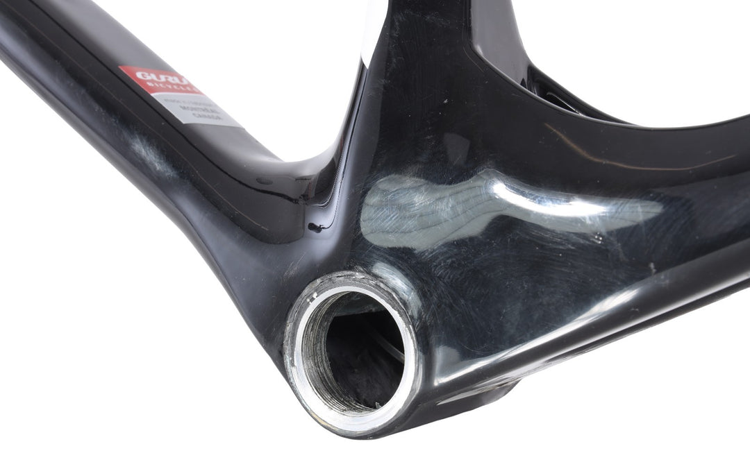 Guru Crono Carbon Triathlon TT Bike Frameset 3T MED 49cm BLACK QR Rim Brake 700c