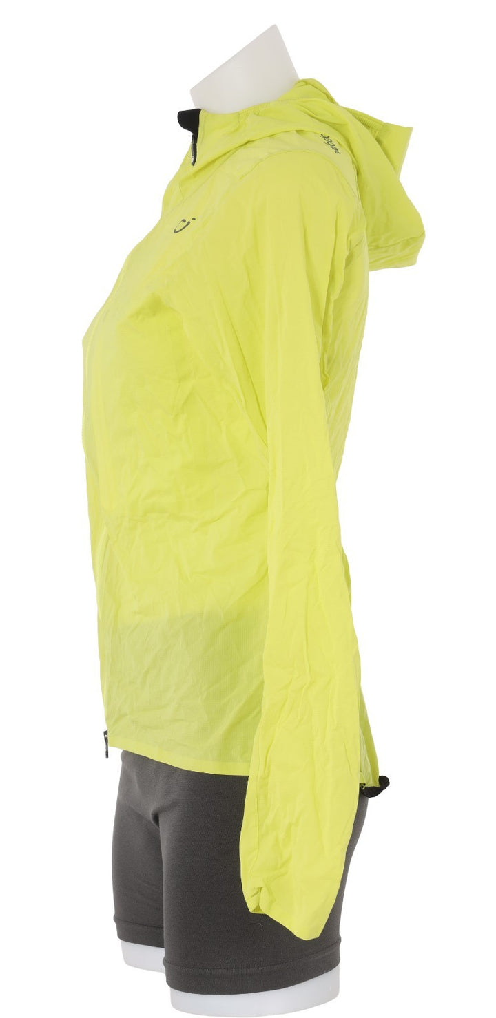 Velocio Ultralight Hooded Cycling Jacket Women XS Neon Yellow Road Bike MTB