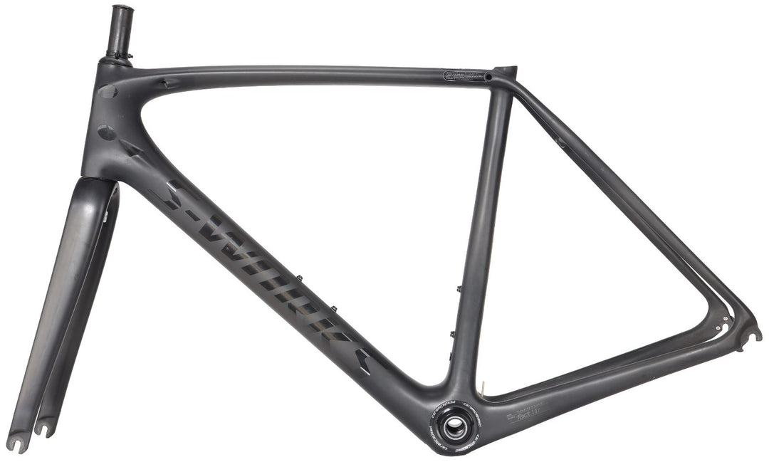 Specialized S-Works Tarmac Carbon Road Bike Frameset 56cm BLACK 700c QR Rim 2015