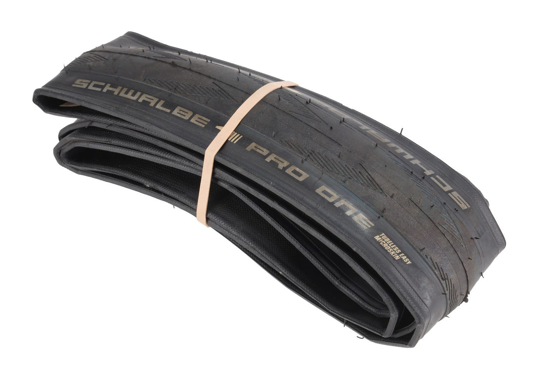 Schwalbe Pro One Tubeless Road Bike Tire 700 x 25c Black 127TPI