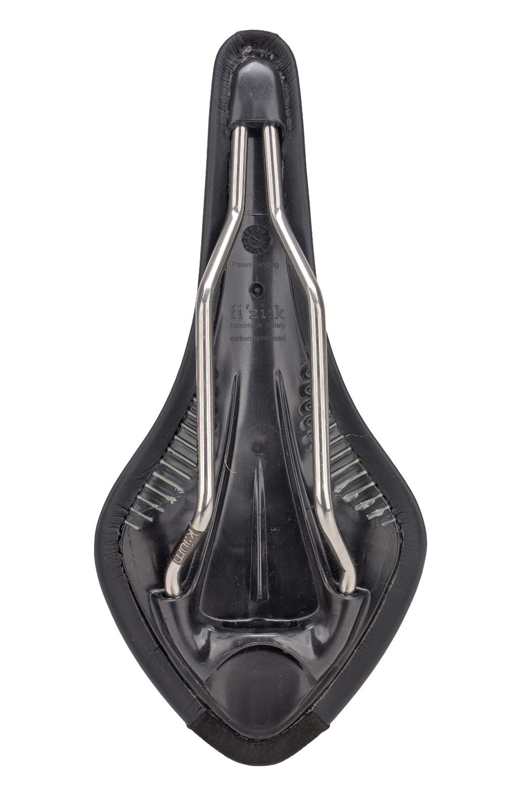 Fizik Arione Carbon Road Bike Saddle 130mm 7 x 7mm Kium Rails BLACK