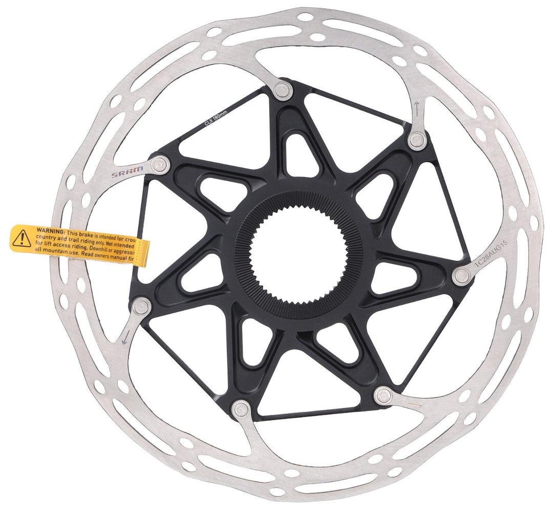 SRAM CenterLine X Disc Brake Rotor 180mm CLX Center Lock Cross MTB 2-Piece Bike