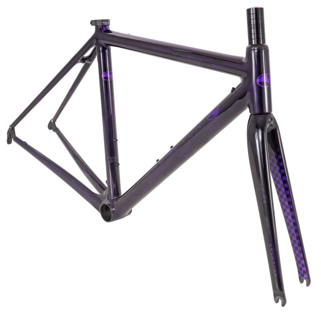 Crumpton Carbon Road Bike Frameset 49cm Custom Purple Rim Brake QR Race Di2 2015