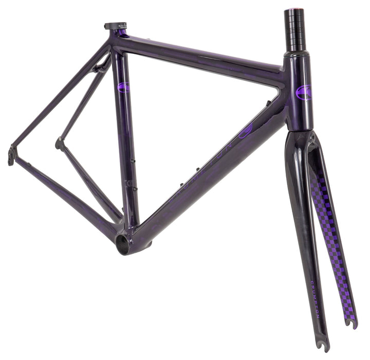 Crumpton Carbon Road Bike Frameset 49cm Custom Purple Rim Brake QR Race Di2 2015