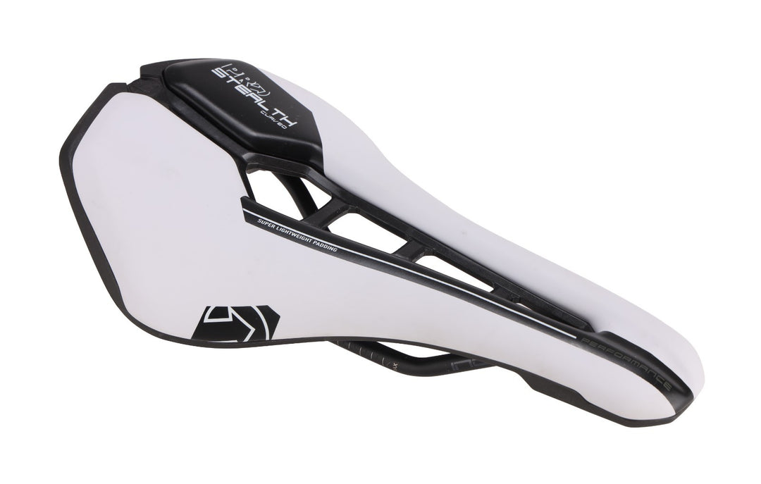 PRO Stealth Curved Carbon Road Bike Saddle 142mm 7 x 7mm INOX Rail WHITE Gravel