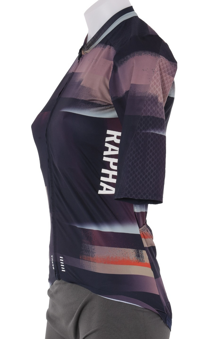 Rapha Pro Team Aero Short Sleeve Jersey Women MEDIUM Black Fade Road Bike