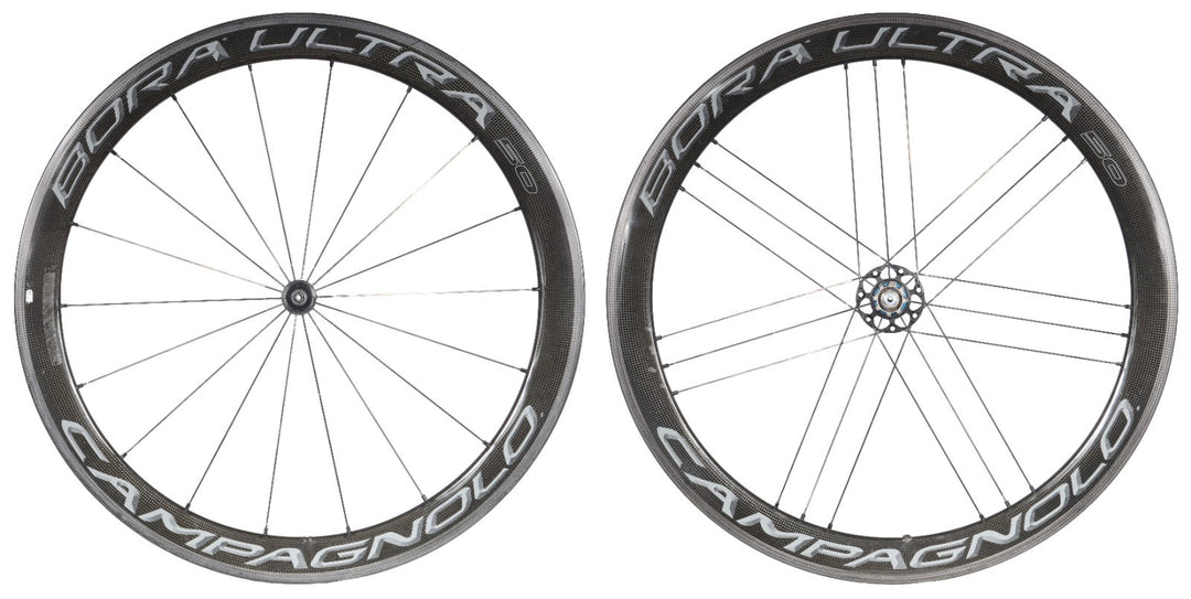 Campagnolo BORA ULTRA 50 Carbon Tubular Road Bike Wheelset 9-12 Speed QR Rim G3