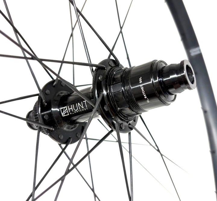 HUNT 4 Season Gravel Disc Alloy Wheelset Tubeless Center Lock SRAM XDR 12s 700c