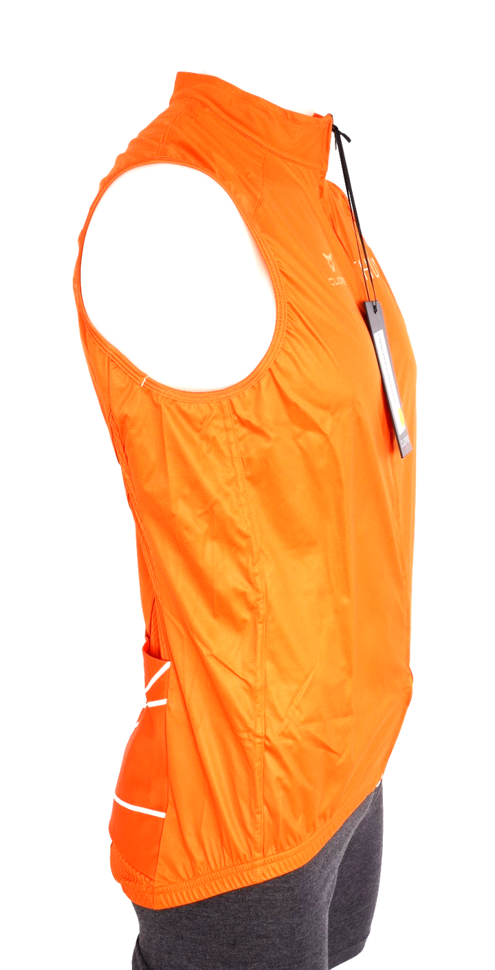 Cuore Hunt Wheels Silver Cycling Wind Vest Men SIZES Orange Road Bike Race MTB