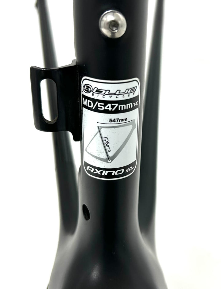blue cycles Axino SL Carbon Road Bike Frameset MED 54cm Black Rim Brake QR 2016