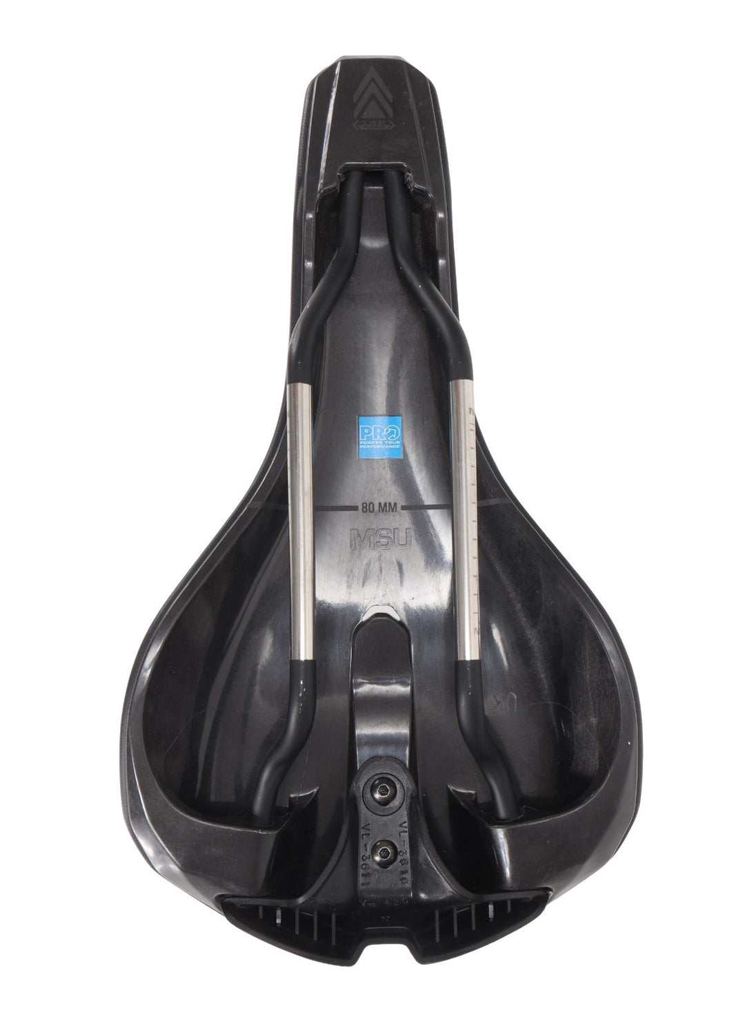PRO MSU E-MTB Mountain Bike Saddle 142mm 7 x 7mm INOX Rail BLACK E-Bike Trail