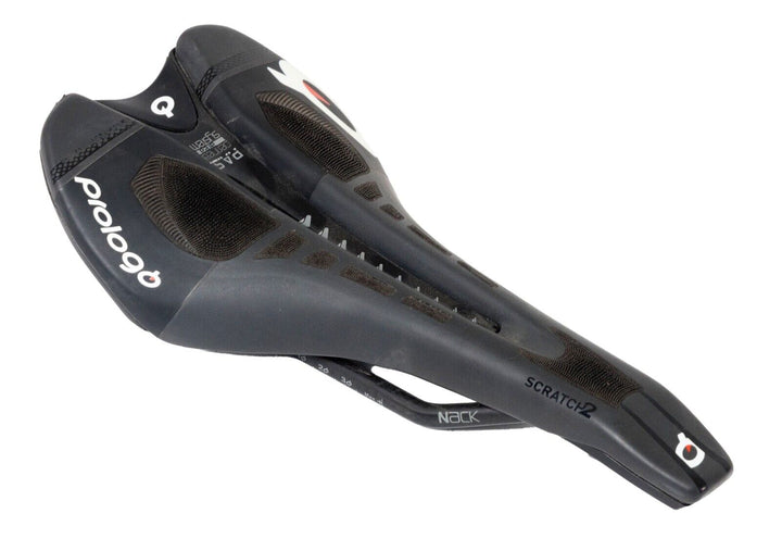 Prologo Scratch 2 CPC PAS Bike Saddle 134mm 7x 9mm Nack Carbon BLACK Road Gravel