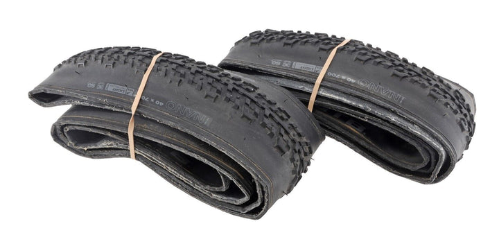 WTB NANO TCS 700x 40c Gravel Bike Tires 1 PAIR Black Fast Rolling Light Tubeless