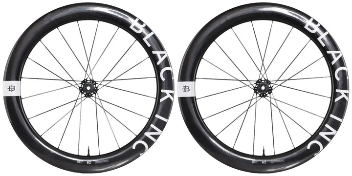 Black Inc SIXTY TWO UD Carbon Spoke Tubeless Disc 12 Spd Road Wheelset SRAM XDR