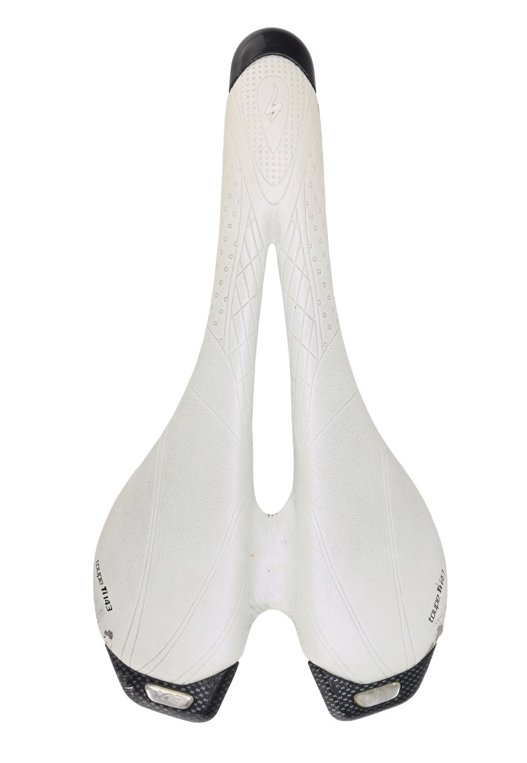 Specialized BG Toupe Ti Road Bike Saddle 143mm WHITE 7 x 7mm Titanium Rail