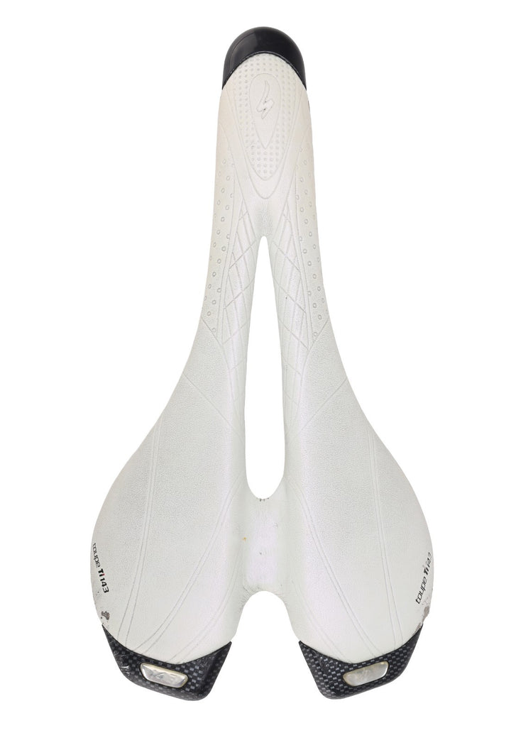 Specialized BG Toupe Ti Road Bike Saddle 143mm WHITE 7 x 7mm Titanium Rail