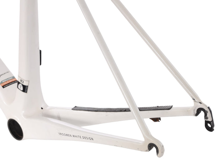 Cervelo R3 Carbon Road Bike Frameset 54cm White 700c Rim Brake QR Race Tri 2011