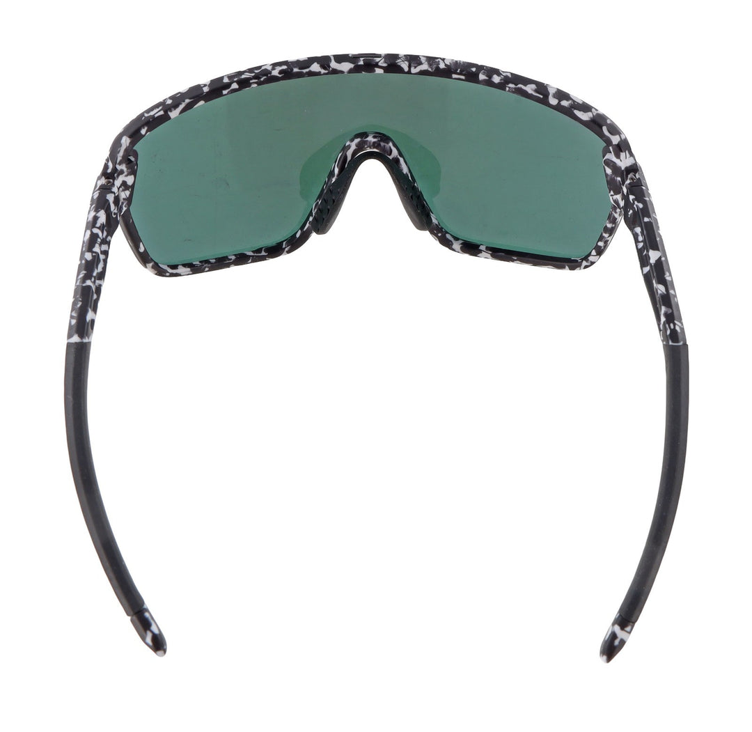 Smith Bobcat Sunglasses Black Marble Frame Violet Mirror Lens + Clear Lens