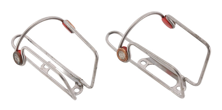 Elite Ciussi Inox Stainless Steel Road Bike Bottle Cage PAIR MTB Cycling Italy