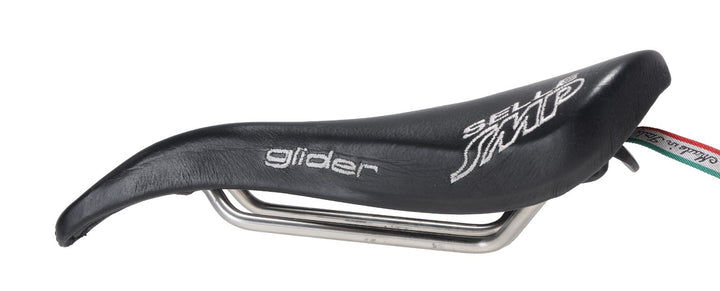 Selle SMP Glider Road Bike Saddle 134mm 7 x 7mm Inox Steel Cutaway Black Italy