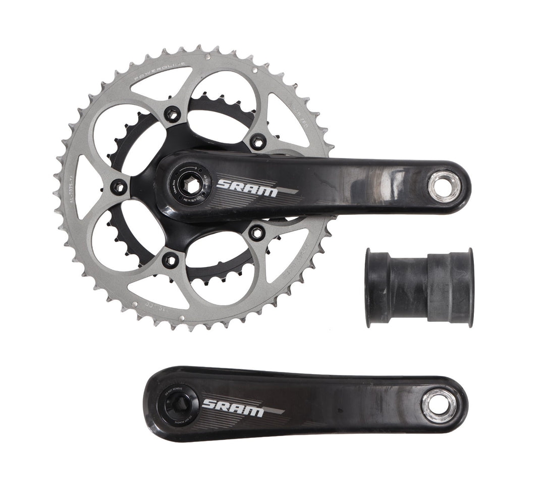 SRAM S900 BB30 2x 10 Spd Carbon Road Bike Crankset 172.5mm 50/34T 110 BCD 5 Bolt