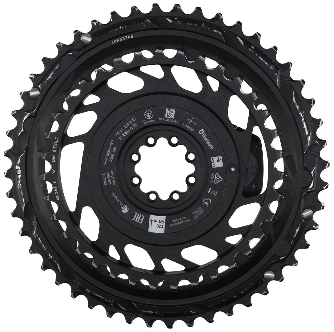 SRAM Red AXS E1 2 x 12 Speed Road Bike Power Meter Chainring Kit 48/35T 8Bolt DM