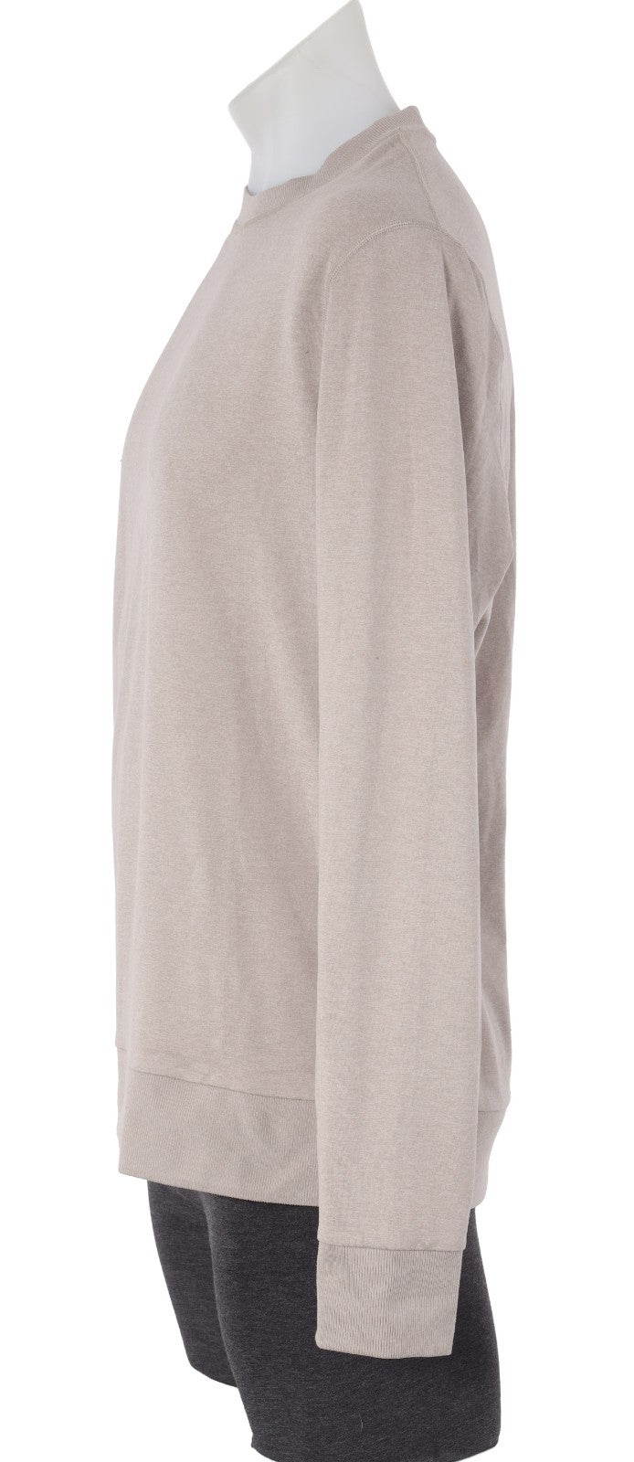 Vuori Ponto Performance Crew Long Sleeve Men LARGE Salt Lifestyle Zip Pocket