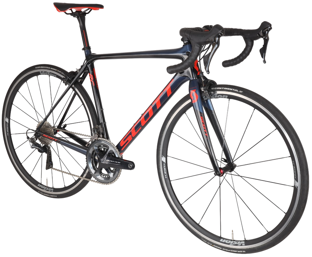 Scott Addict RC 10 Carbon Road Bike Shimano Dura-Ace 2x 11s MED 700c Rim QR 2018