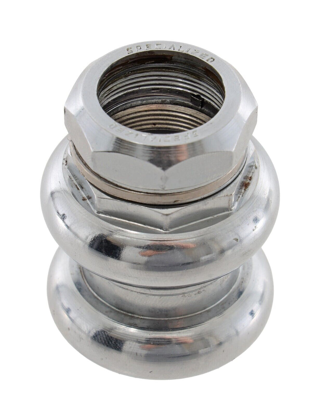 Specialized 1" Threaded Headset Polished Silver Vintage Mountain Bike Cycling