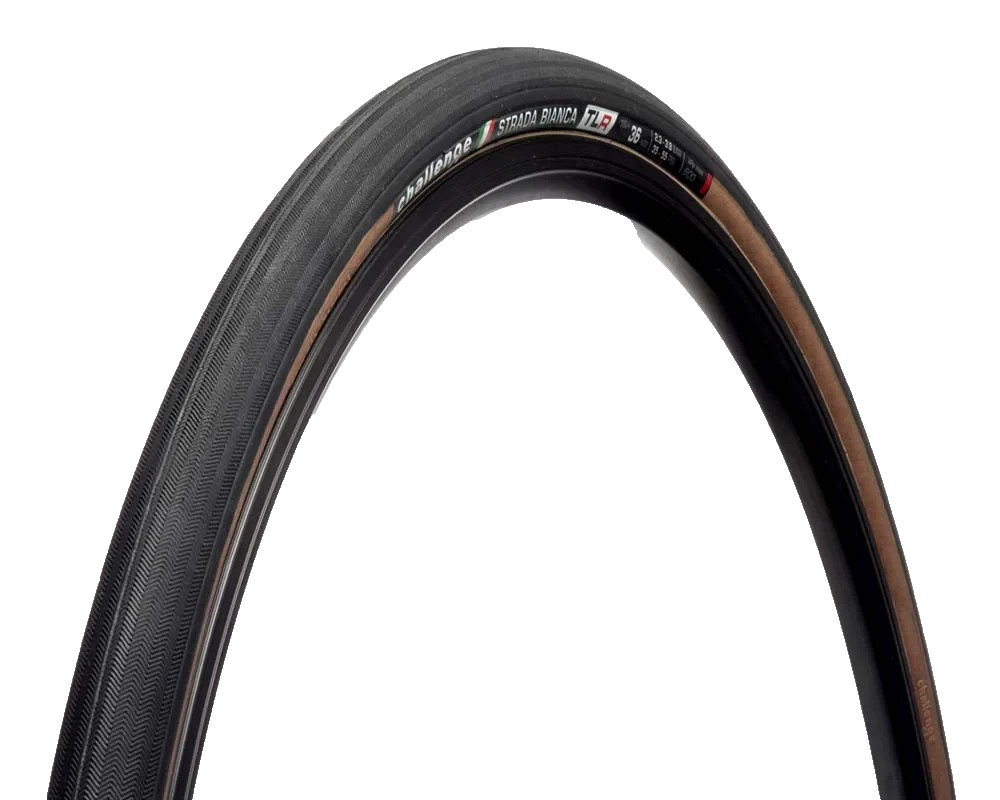 Challenge Strada Bianca Race Tubeless Gravel Bike Tire 700 x 36c Brown TLR Road
