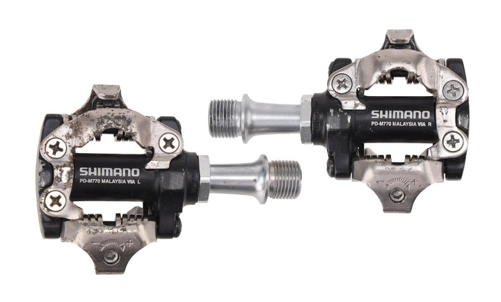 Shimano XT PD-M770 SPD Clipless Mountain Bike Pedals 9/16" w/Cleats Gravel MTB