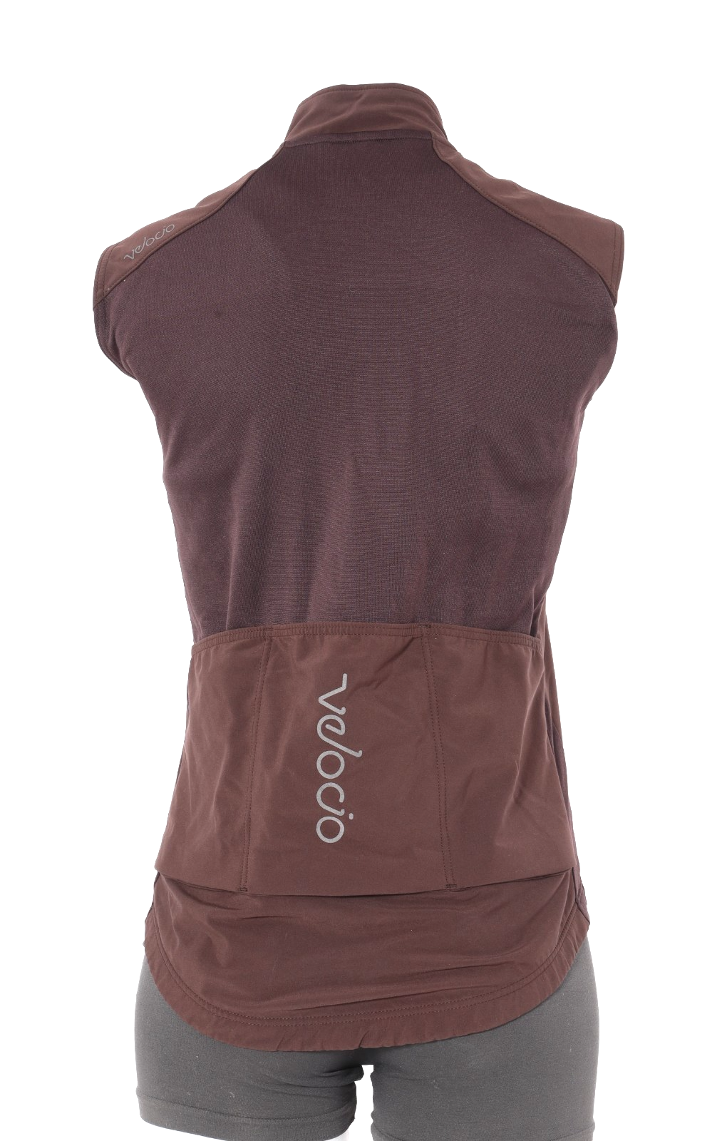 Velocio Signature Softshell Cycling Vest Women SMALL Brown Road Bike Gravel