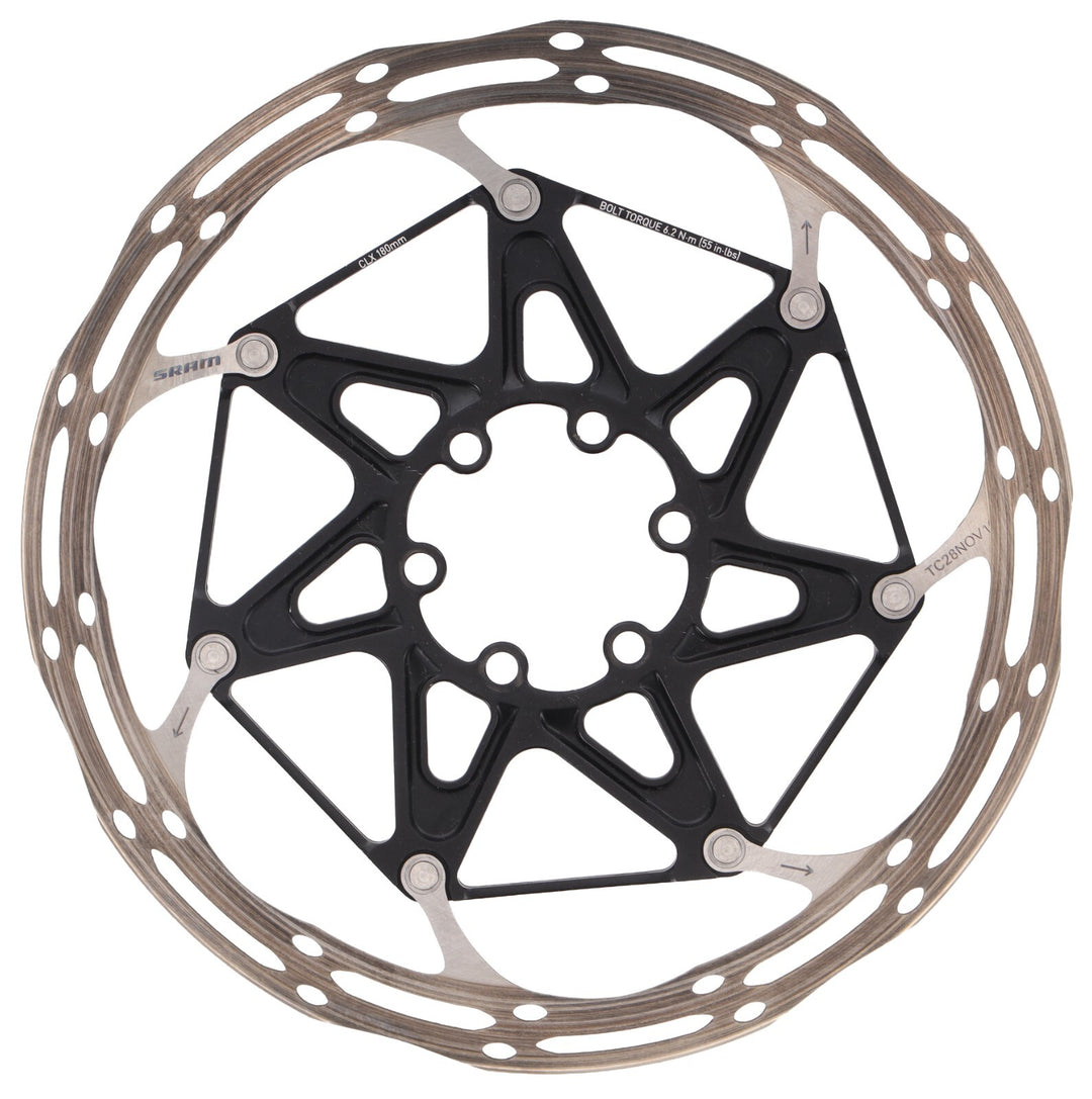 SRAM CenterLine X Disc Brake Rotor 180mm CLX 6 Bolt Cross MTB 2-Piece Bike XC DH