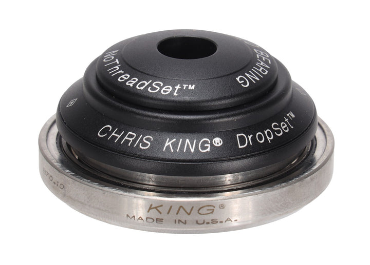 Chris King DropSet 2 GripLock Steel MTB Headset Tapered 42/52mm Matte Jet BLACK