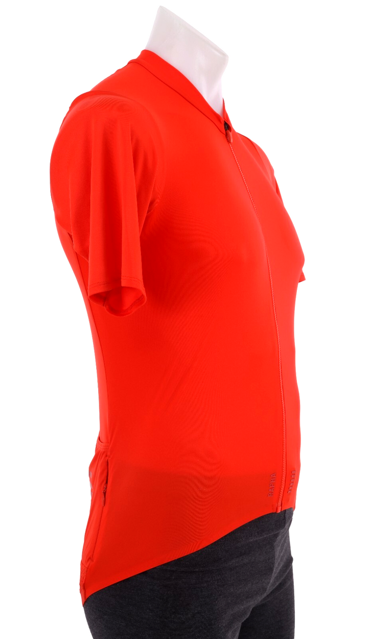 Rapha Pro Team Fly Weight Short Sleeve Jersey Men LARGE Orange Road Bike Gravel