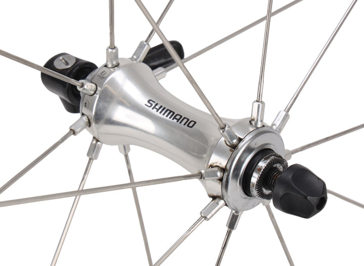 Shimano 105 WH-6500 Alloy Clincher Road Wheelset 10 Spd 700c Rim Brake QR Aero