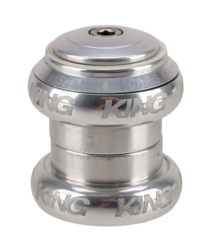 Chris King NoThreadSet External Cup Headset 1 1/8" 34mm SILVER Road Bike MTB