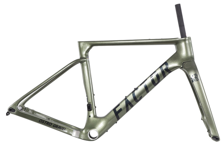 Factor Ostro Gravel Premium v1 Carbon Disc Frameset 54cm Olive CeramicSpeed 2023