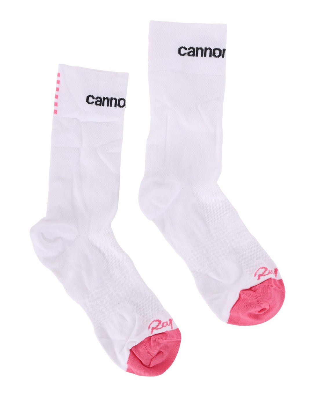 Rapha Cannondale Pro Team Socks SMALL White Pink Lightweight Road Bike Cycling