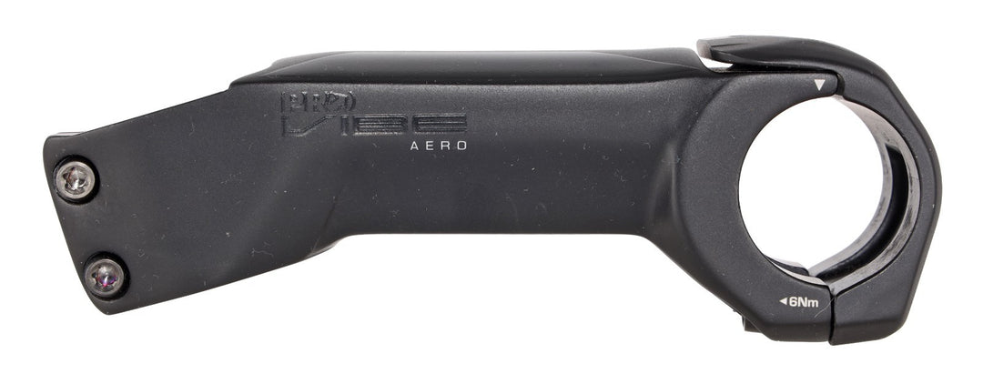 PRO Vibe Aero Alloy Road Bike Stem 31.8x 110mm -17º 1 1/8" Ti Bolts BLACK Gravel