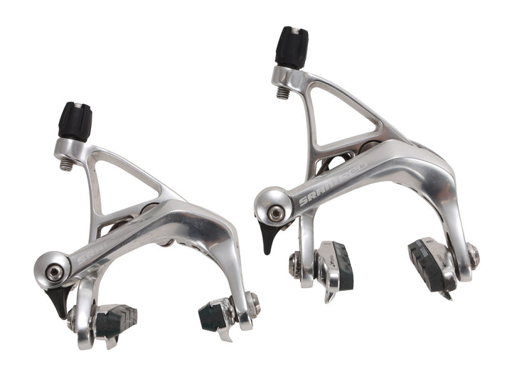 SRAM Red Road Bike Rim Brake Caliper Set SILVER Front + Rear Center Mount