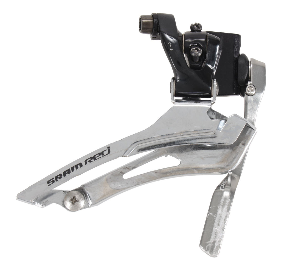 SRAM Red Yaw 2 x 10 Speed Road Bike Front Derailleur Braze-On w/ Chain Spotter