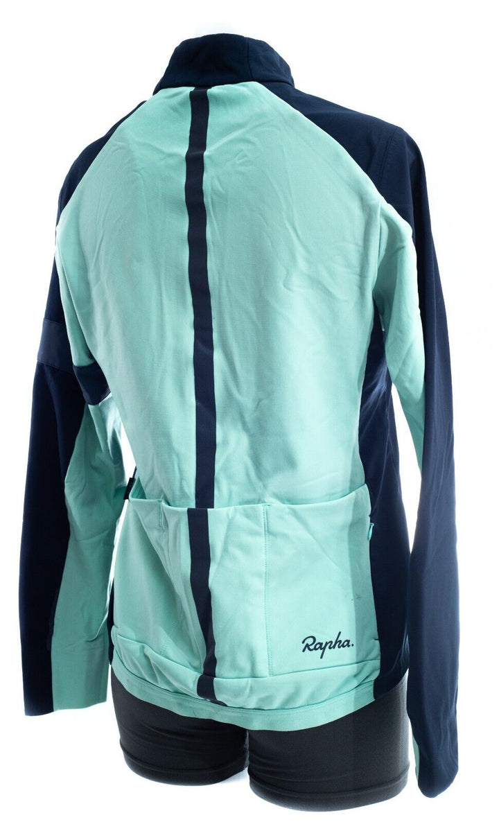 Rapha Souplesse Training Jacket Women LARGE Blue Road Bike Gravel Mountain CX