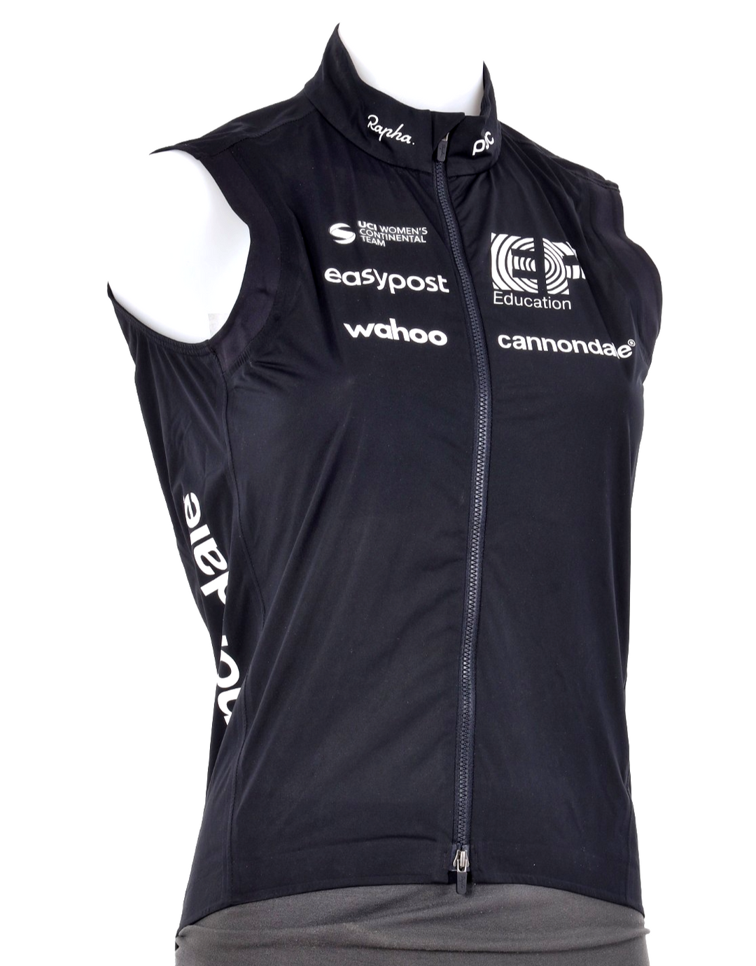Rapha EF Cannondale Pro Team Rain Gilet Vest Women SMALL BLACK w/ Warmers wahoo